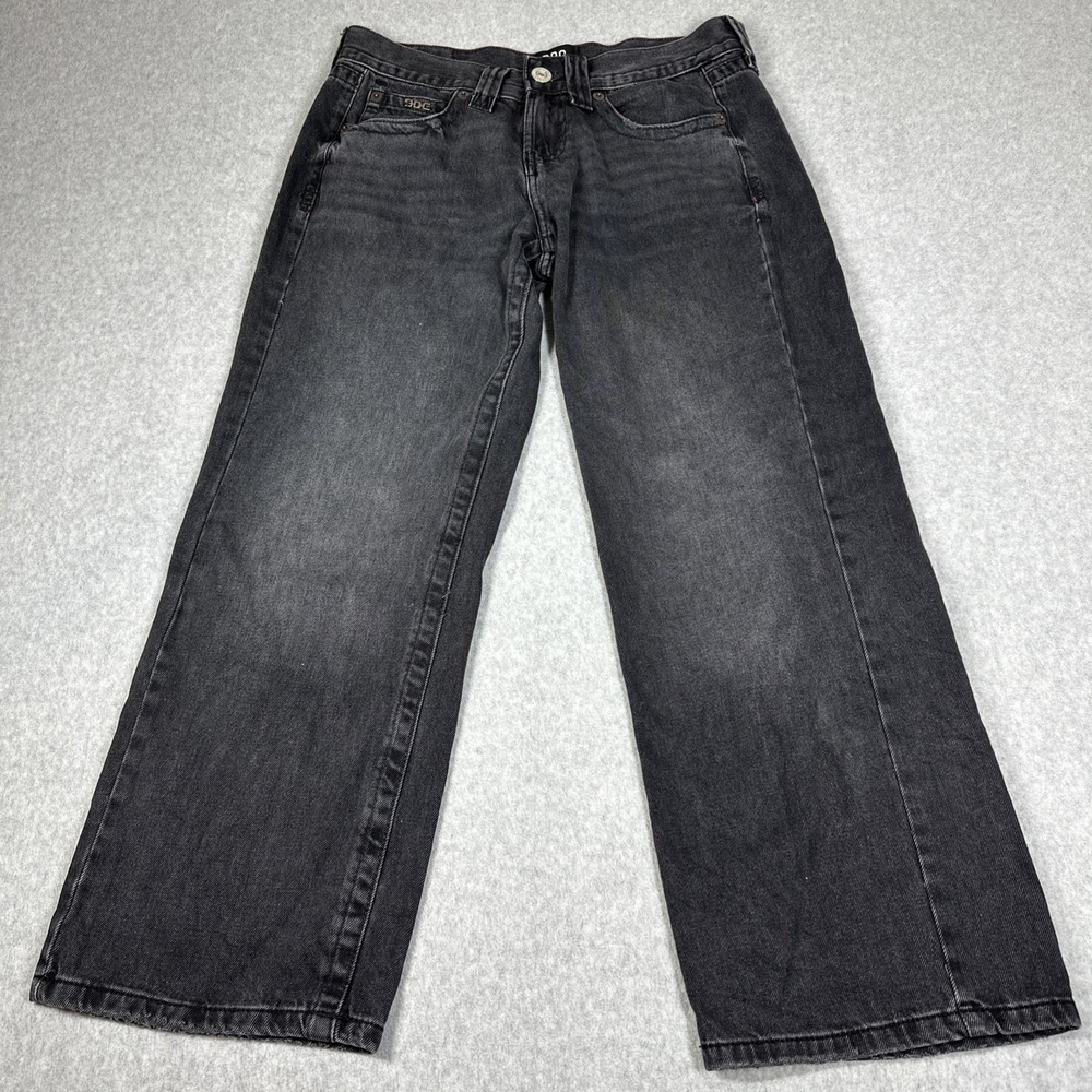 BDG Urban Outfitters Women's Size 32x29 Black Loose Wide Leg Jeans Fade